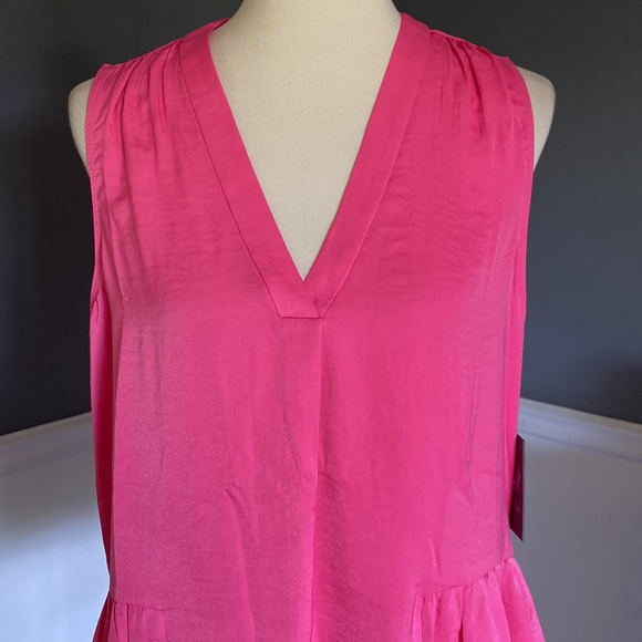 NWT Vince Camuto Pink Peplum Top - Picture 6 of 10